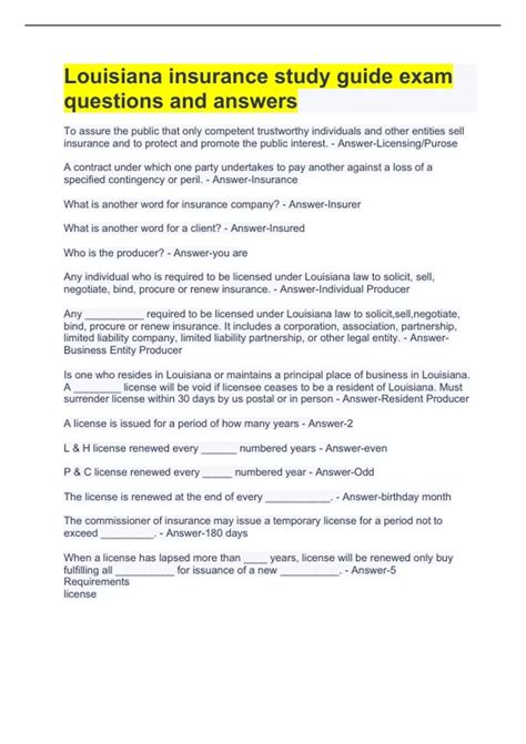 Image result for Insurance Test Study Guide