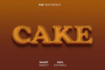 Cake 3d text effect | Premium PSD