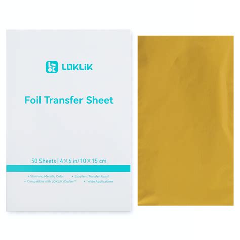 Foil Transfer Sheets Gold - 50 pack - MakerMondo