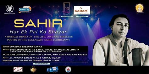 Sahir - Har Ek Pal ka Shayar Hindi Urdu theatre-plays Play in Lucknow ...