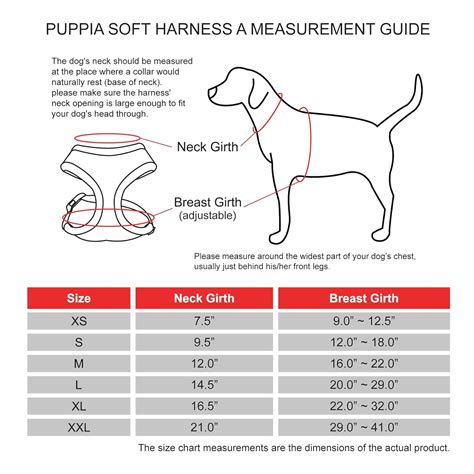 Large Dog Harness Size Chart at Juan Thompson blog