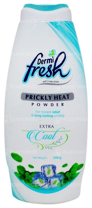 Dermi Fresh Extra Cool Prickly Heat Powder 150 Gm - Uses, Side Effects ...