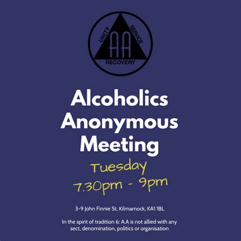 Alcoholics Anonymous Meeting - EACH Recovery Matters