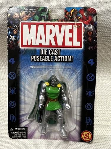 ToyBiz NOS 2002 Toy Biz Marvel DR. DOOM Die Cast Poseable India | Ubuy