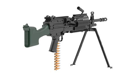 MK 48 Machine Gun - 3D Model by frezzy