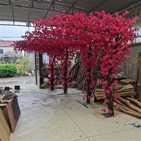 Large Pink Artificial Bougainvillea Tree Artificial Tree For Landscape ...