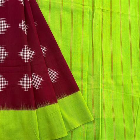 Roses and boxwoods handwoven double Ikat mercerised cotton with blouse ...