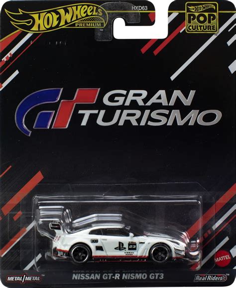 Buy Hot Wheels 1:64 Scale Premium NISSAN GT-R GT3 Toy Car for Ages 4 ...