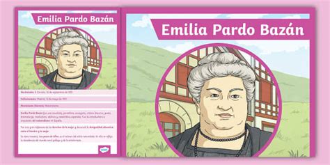 Póster informativo: Emilia Pardo Bazán
