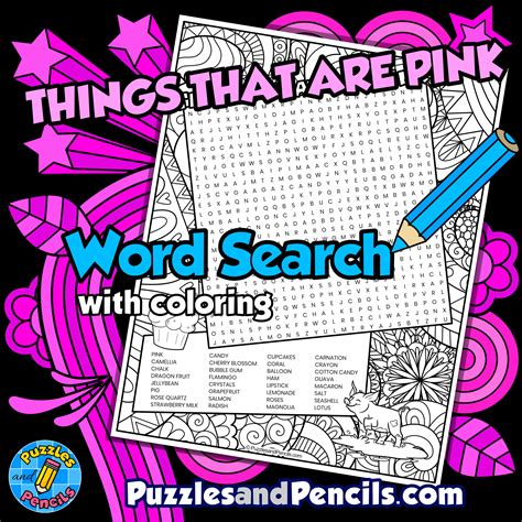 Things That Are Pink Coloring Pages