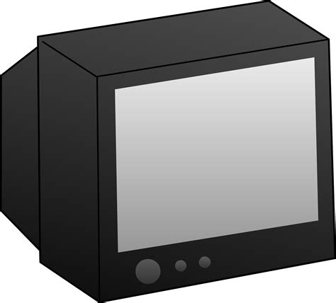 Simple Black Television Clip Art - Free Clip Art