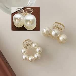RSJ TRADERS-Korean 3Piece Big pearl 4.5Cm design Plastic Hair Claw ...