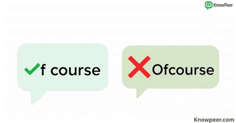 Of Course vs Ofcourse: Correct Usage, Meaning & Examples - KnowPeer