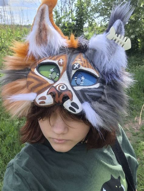 Therian mask | Cat mask, Cat mask diy, Animal masks