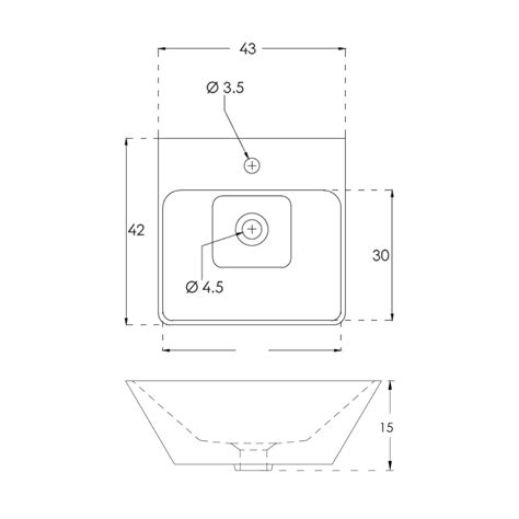 Hindware - Table Top Square White Wash Basin - QUADRA 91084 by Decure.in