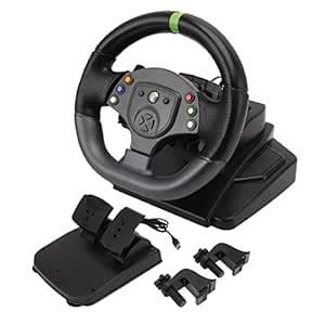 Buy Luqeeg Game Steering Wheel, Gaming Racing Wheel with Pedal, 180 ...