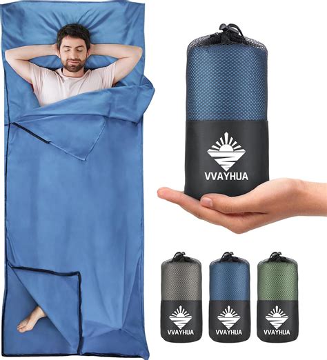 Amazon.com : Sleeping Bag Liner, Self Tan Sleep Sack, Adult Sleep Sack ...