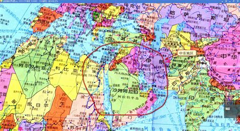 中东地图高清中文版_中东地区地图 - 随意优惠券