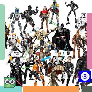 Jual Star Wars Buildable Figure Stormtrooper Darth Vader Rey FauI ...