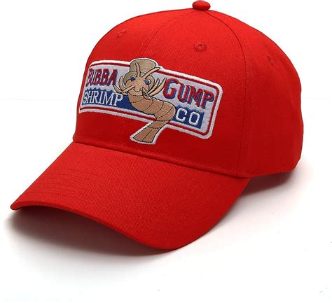 Nofonda Forrest Gump Cap Bubba Gump Shrimp Running Red Costume Baseball ...