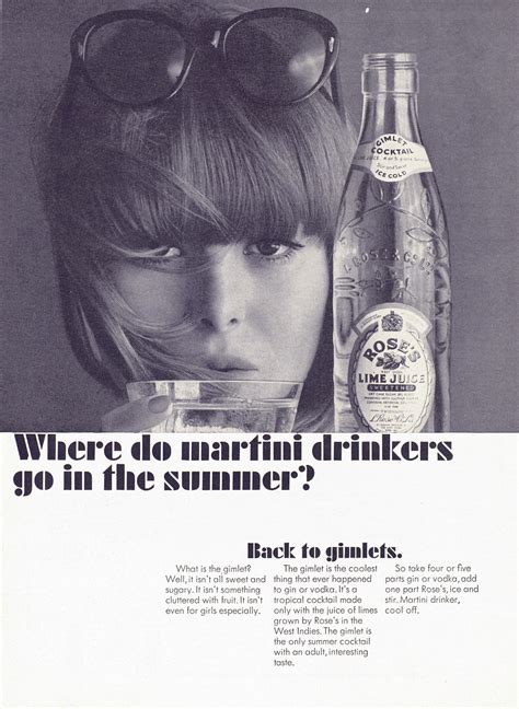 Rose’s Lime Juice (1964) : r/VintageWomenAds