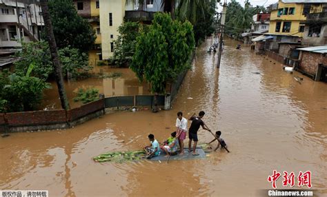 印度爆发“大洪水”，360万人被困66人死亡，此前曾嘲讽邻国水患