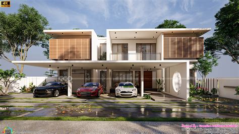 6000 sq-ft flat roof contemporary 5 BHK house - Kerala Home Design and ...