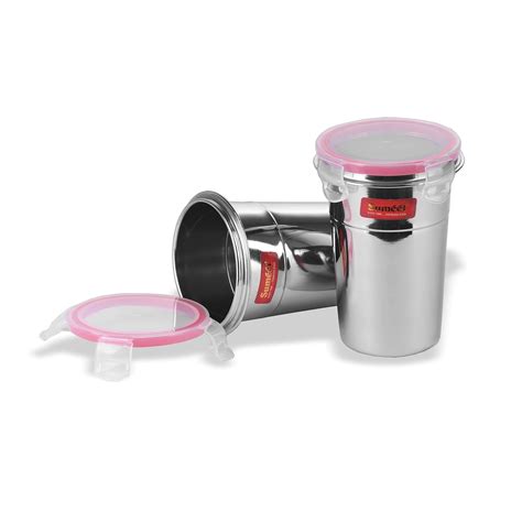 Buy Sumeet Stainless Steel Airtight, Leak Proof, Frezzer safe and Dust ...