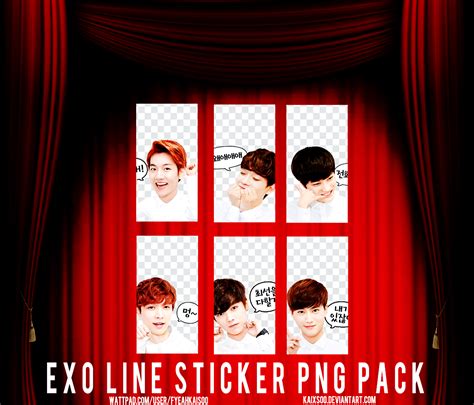 EXO Line Sticker PNG Pack by kaixsoo on DeviantArt