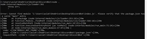 Image result for Error Cannot Find Module Discord Desktop Core