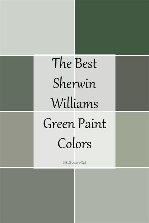 Fresh and Vibrant: Top Sherwin Williams Green Paint Colors