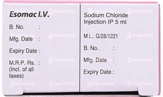 Esomac Iv Injection 1: Uses, Side Effects, Price & Substitutes