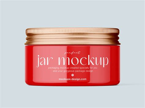6 Free Glossy Cosmetic Jar With Metallic Lid Mockup PSD Files - Good ...
