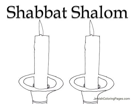 Shabbat Candles Coloring Pages at Harrison Dunckley blog