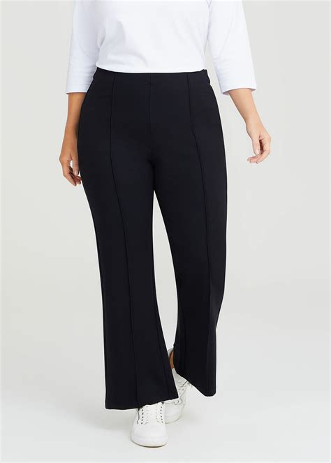 Shop Plus Size Ponte Bootleg Pull Pant, Black | Taking Shape AU