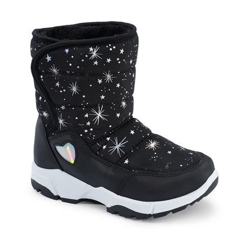 Harvest Land Toddler Girls Snow Boots Kids Winter Warm Boots Waterproof ...