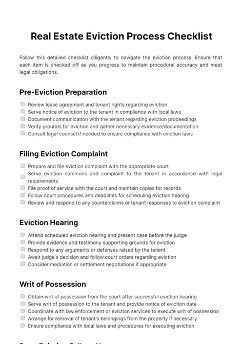 Real Estate Process Checklist at Sherri Lewis blog