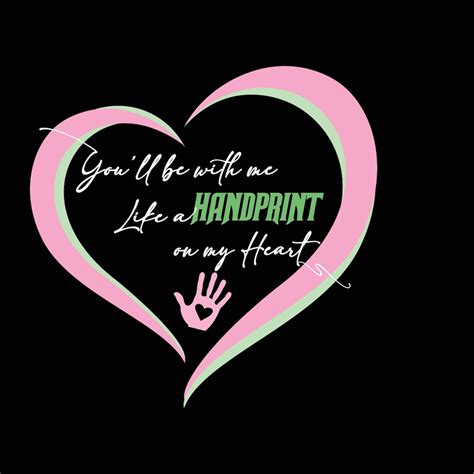 Handprint on My Heart Hoodie - Etsy