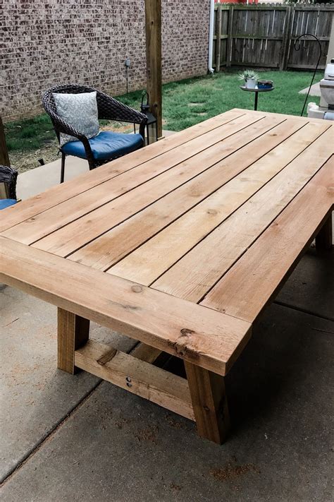 Create Your Own Outdoor Dining Table - DIY Guide | Diy wooden outdoor ...