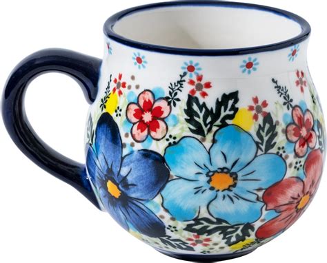 Amazon.com: ALMA 12oz Handpainted Microwave Safe Coffee Mug, Unique ...