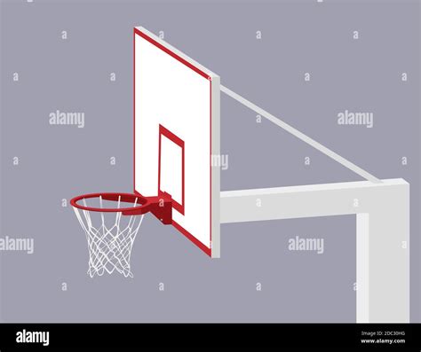 Basketball Hoop Backboard Vector
