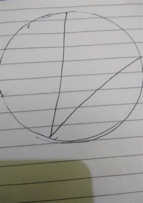 draw a circle of radius 6cm .draw two chords not passing through the ...
