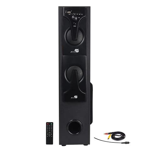 BLACK BEE BBTS-3100 60W Bluetooth Tower Speaker Wooden Cabinet 5.25 ...