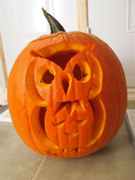 Owl Pumpkin Carving for Halloween