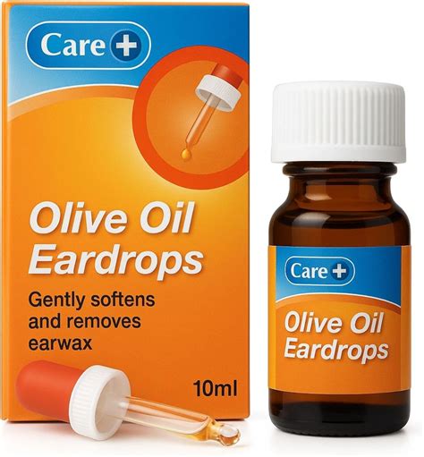 Care Extra Virgin Olive Oil Ear Drops for Ear Wax Removal, Gently ...