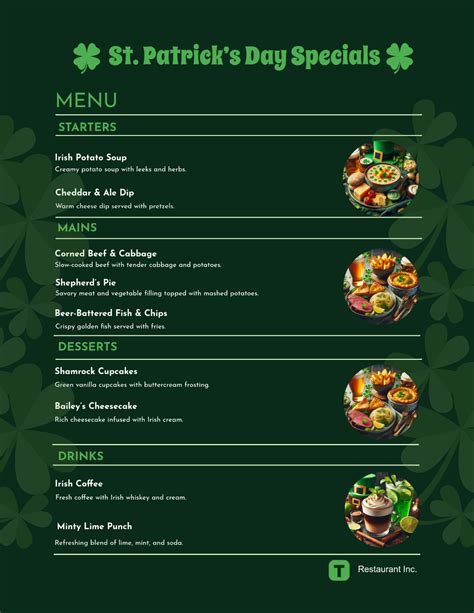 Create a Free Printable Menu 的图像结果