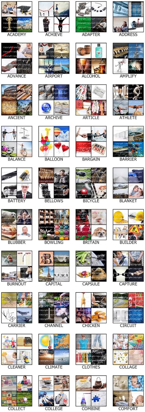 7 Letters Part 1 - 4 Pics 1 Word Answers