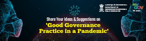 Idea-Box on- Good Governance Practice In A Pandemic | MyGov.in