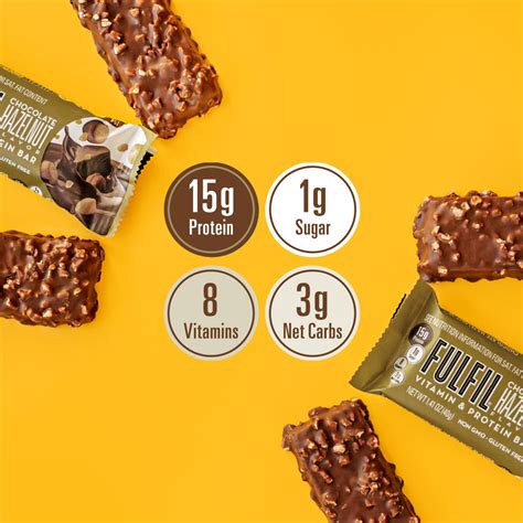Snapklik.com : FULFIL Vitamin And Protein Bars, Hazelnut, Snack Sized Bar