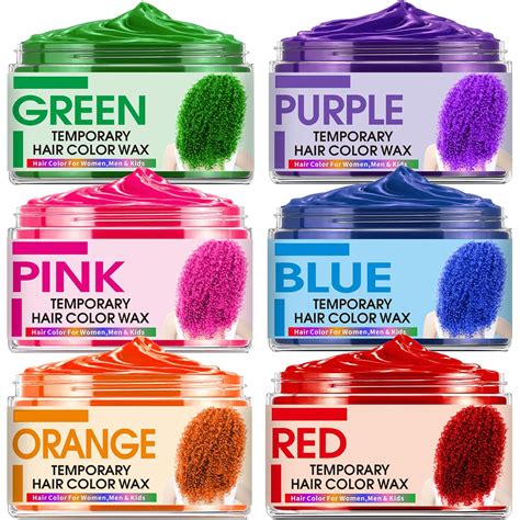 Amazon.com : 6 Color Temporary Hair Color Wax,Christmas Gifts,Stocking ...